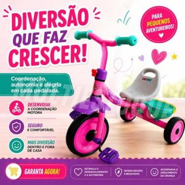Imagem de Triciclo Infantil - Rosa - UNI-ART