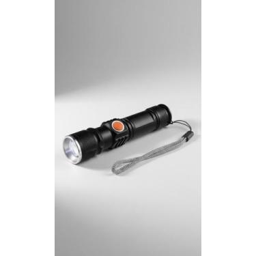 Imagem de Lanterna Tática Mini LED USB Zoom 3 Modos - Congratulations Store