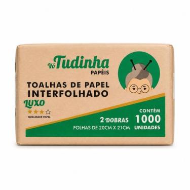 Imagem de Toalha de papel interfolha 2 dobras extra luxo 20x21 *1000 folhas* - v