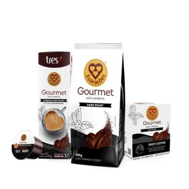 Imagem de Kit Gourmet Dark Roast 3 Corações