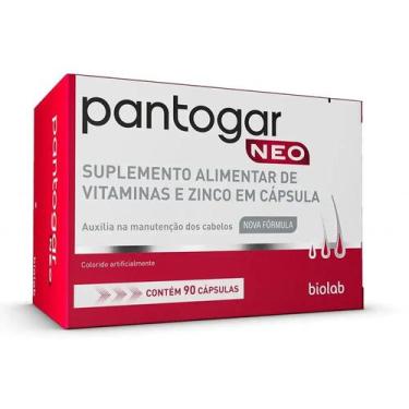 Imagem de Pantogar Neo Suplemento Alimentar Vitaminas e Zinco 90 Cáps - Biolab
