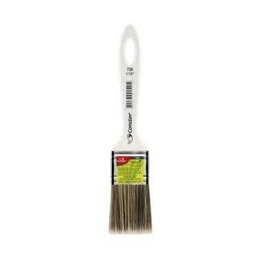 Imagem de Pincel Cerdas Gris 1.1-2 Condor com Filamento Sintético para Todos os Tipos de Tinta Cinza 1.5"