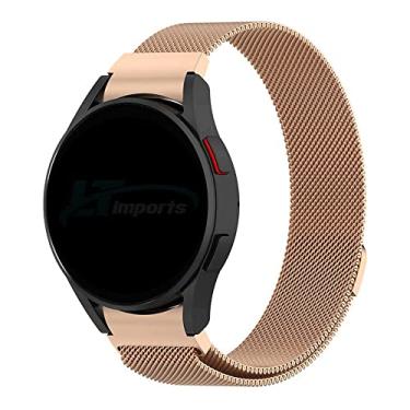 Imagem de Pulseira Metal Magnetica-Milanese LTIMPORTS, compativel com Galaxy Watch 6 - Galaxy Watch6 Classic - Galaxy Watch 5 - Galaxy Watch5 Pro - Galaxy Watch 4 - Galaxy Watch4 Classic (Rose Gold)