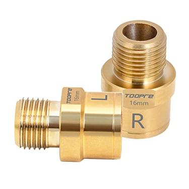 Imagem de shamjina 1 Par Esquerdo Da Direita Pedal Extender Pedal Spacers Adapter, Ouro 16 mm