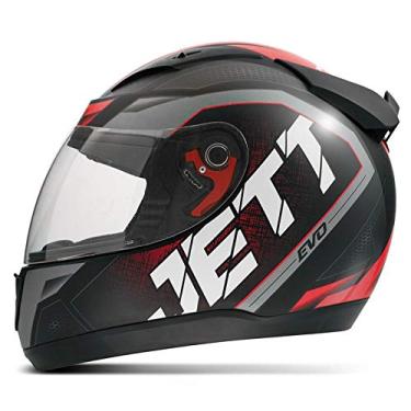 Imagem de CAPACETE FECHADO PRO TORK JETT EVO LINE BRILHANTE VERMELHO TAM. 58