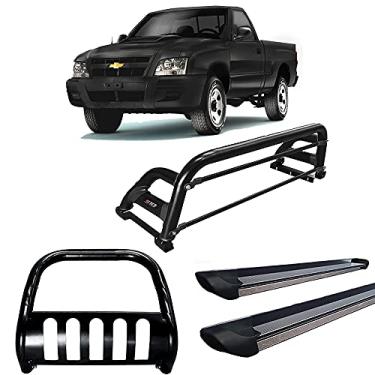 Imagem de KIT QUEBRA MATO+SANTO ANT H2+ESTRIBO PERS S10 94/11 PRETO CS