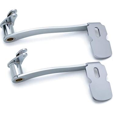 Imagem de Kuryakyn Pedal de freio estendido 9670 sem carenagem abaixa: motocicletas Harley-Davidson Touring e Trike 2014-19, cromado