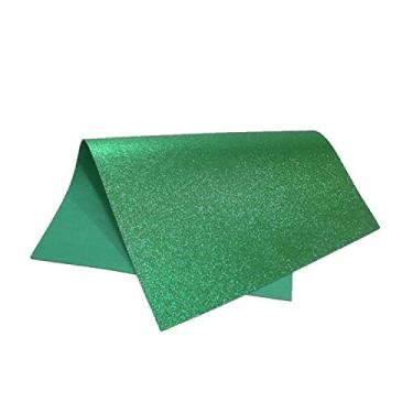 Imagem de Placa Em Eva Com Gliter 48X40Cm Verde 1,8Mm Pct Com 10 96853