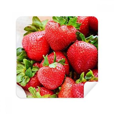 Imagem de Fresh Strawberry — Óculos de imagem de frutas vermelhas com tecido de camurça, 2 unidades