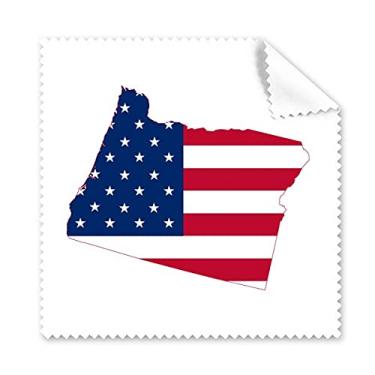 Imagem de Oregon USA Mapa Estrelas Listras Bandeira Pano de Limpeza para Limpeza de Tela, 5 Peças