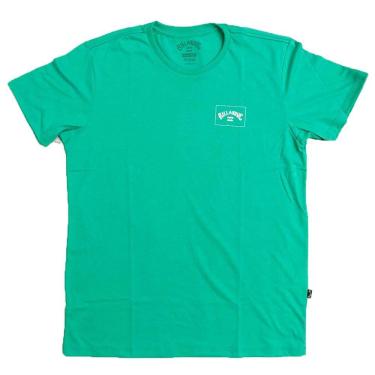Imagem de Camiseta Billabong Stacked Arch Masculina Verde Mescla