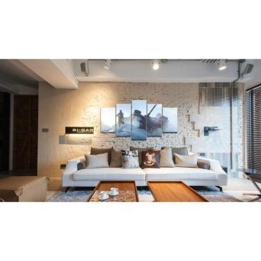 Imagem de Quadro Decorativos Battlefield com 5 peças 130x65 m03