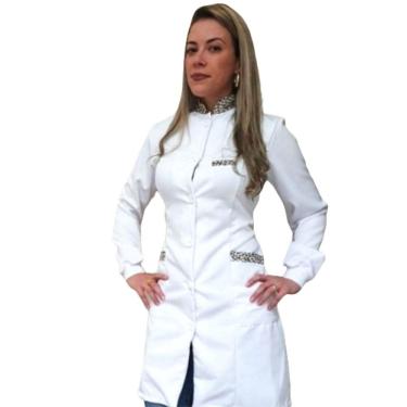 Imagem de Jaleco Feminino Little Petit Basics Medica Dentista Enfermeira Veterinaria Esteticista