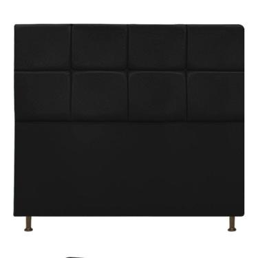 Imagem de Cabeceira Damares 160 Cm Queen Size Com Botonê Suede Preto
