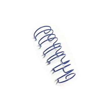 Imagem de Wire-o Garra Duplo Anel 1"1/8 para 250 fls A4 2x1 Azul 25 und