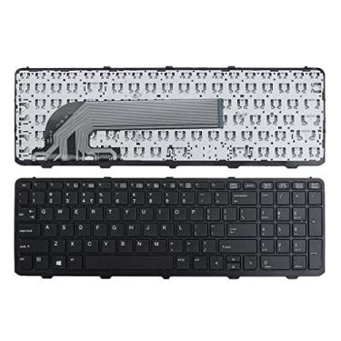 Imagem de Laptop com teclado de plástico layout dos EUA PS/2 notebook substituição de peças de teclado para Probook 450 G0 450