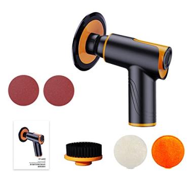 Imagem de fengny Máquina de polimento e enceramento multifuncional para carro portátil polidor sem fio recarregável ferramenta de beleza para carro elétrico pequena cera reparadora de arranhões com discos de