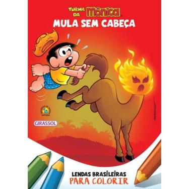 Imagem de Turma Da Monica - Lendas Brasileiras Para Colorir - Mula Sem Cabeca
