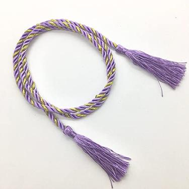 Imagem de Suportes de cortina corda de ligação de bola pendurada bola pendurada fivela de cortina de orelha acessórios acessórios cinto de corda simples amarrado à mão, T11,2 PCS