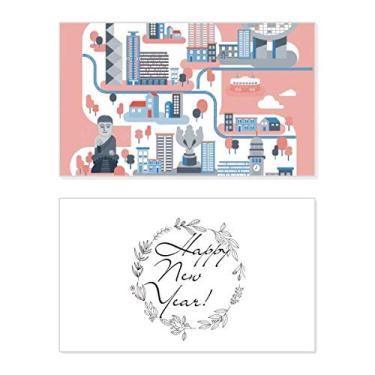 Imagem de Hong Kong Famous Places Festival Ano Novo Cartão de felicitações Mensagem Presente