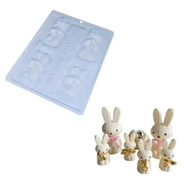 Imagem de Kit 10 Formas Bwb Coelho Sentado Pequeno 3 Partes 10129
