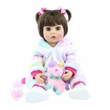 Bebê Reborn Menino Silicone Com Unicórnio New Happy - Bonecas - Magazine  Luiza