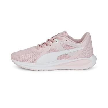 Imagem de PUMA Tênis infantil unissex Twitch Runner, Amêndoa Blossom-puma Branco-Azul nitro, 7 Big Kid