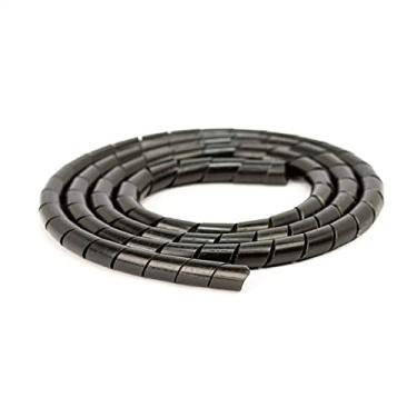Imagem de Organizador Fios e Cabos Spiraduto 1/4 Preto - 20 Metros