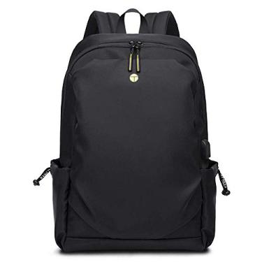 Imagem de Mochila durável respirável, conforto e conveniência mochila escolar notebook para trabalho, universitário masculino feminino, mochila empresarial grande exterior, preta
