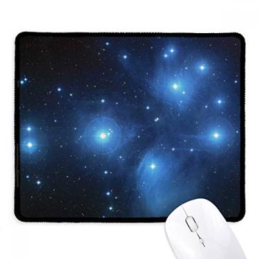 Imagem de Mouse pad Blue Starry Sky Stars Tapete de borracha para jogos