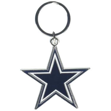Imagem de NFL Siskiyou Sports Fan Shop Dallas Cowboys chaveiro cromado e esmaltado tamanho único cores do time