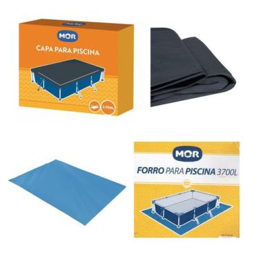 Imagem de Kit Capa + Forro Para Piscina Premium 3700 Litros - Mor