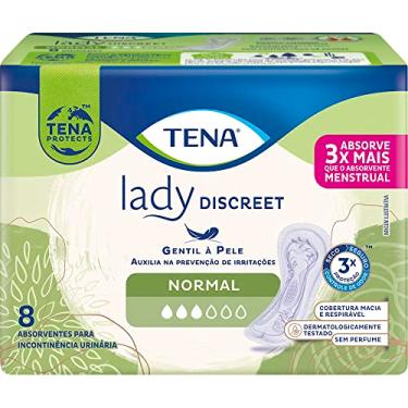 Imagem de Tena Lady Discreet, Absorvente para Incontinência Urinária Leve, Normal, sem abas - 8 unidades