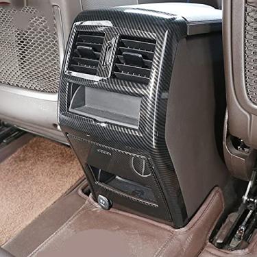 Imagem de Tampa de ventilação traseira para ar condicionado interior do carro acabamento moldura acabamento moldura protetor anti-chute para Mercedes Benz GLE43 AMG 400 W166/ GLS 550 X166/ GL 450 X166/ ML63 AMG 250 W166 2012-2019