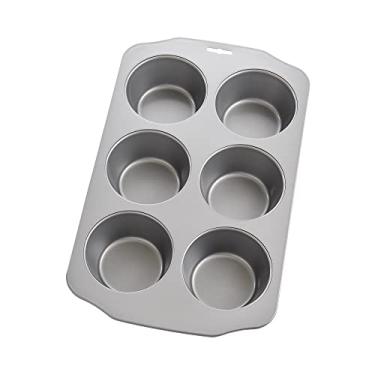 Imagem de (Muffin Pan, 6 Cup) - Mrs. Anderson's Baking 43700 6-Cup Jumbo Muffin Pan, Carbon Steel with Quick-Release Non-Stick Coating