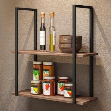 Imagem de Prateleira Industrial Decorativa Emma Madeira