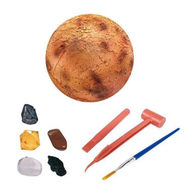 Imagem de Pedra de Escavação Arqueológica Infantil Os Oito Planetas do Sistema Solar Brinquedo de Aventura