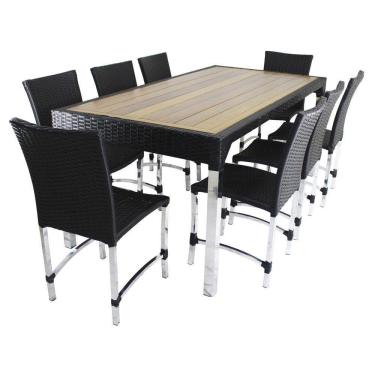 Imagem de 6 Cadeiras Cannes E Mesa Retangular com Tampo Cozinha Edícula