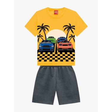 Imagem de Infantil - Conjunto Menino Camiseta + Bermuda Kyly Amarelo  menino