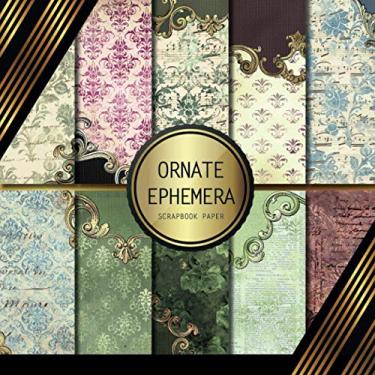 Imagem de Scrapbook Paper: Ornate Ephemera: Double-Sided for Crafts Card Making Origami Specialty Scrapbooking Paper Pad