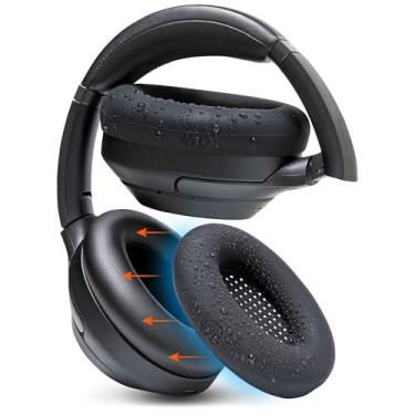 Imagem de WC Sweatz XM3 - Capas de suor protetoras do Earpad para a Sony WH1000XM3 por WC | Capas de orelha de silicone para fones de ouvido Sony WH-1000XM3 | SULHOVE E FACILMADO | Preto