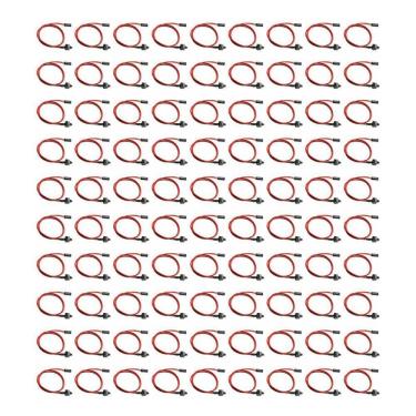 Imagem de Kit 100x Cabo Botão Power SW Reset On Off Interruptor Para Ligar Gabinete PC Computador ATX Mineração