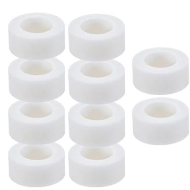 Imagem de Dakexiong Pacote com 10 elementos filtrantes de pia de banheiro, filtragem de algodão PP para torneira de pia, remove chumbo, cálcio, ferrugem, ferro, metais pesados, cloro, cloramina; reduz o flúor;