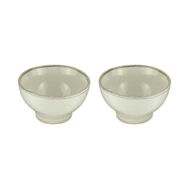 Imagem de Jogo de bowls em porcelana Bon Gourmet Good Vibes 490ml 2 peças