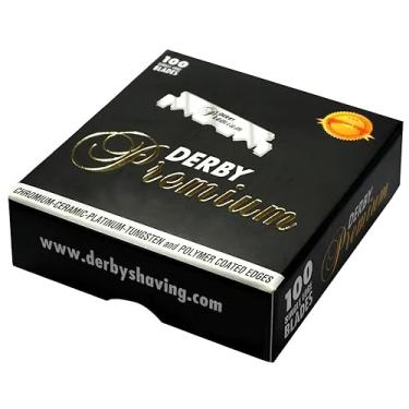 Imagem de DERBY TOKAI Swedish Steel 100 Metade lâminas de barbear, o Premium Preto
