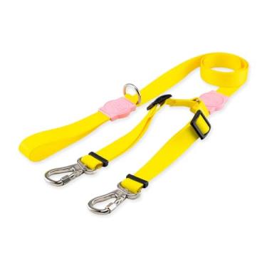 Imagem de Dog Trip Brasil Coleira Guia Dupla Para Cães Cachorro Adestramento Passeio Tamanho Porte Grande Médio Pequeno (M, Joli)