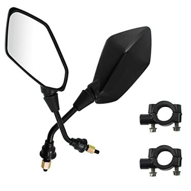 Imagem de PRO BAT Visão traseira universal de 7/20.3 cm, espelhos PRO BAT ATV | Lado de montagem do guidão de 8 mm compatível com motocicleta Dirt Bike Quad Street Bike Adventure Snowmobile Jet ski Scooter