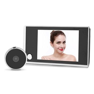 Imagem de Visualizador de porta digital, visor de câmera olho mágico LCD de 3,5 polegadas, visor de olho mágico de foto grande angular de 120 graus, monitor de segurança doméstica de campainha