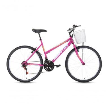 Imagem de Bicicleta Houston Foxer Maori V-brake Rosa Pink 26" 21V-Feminino