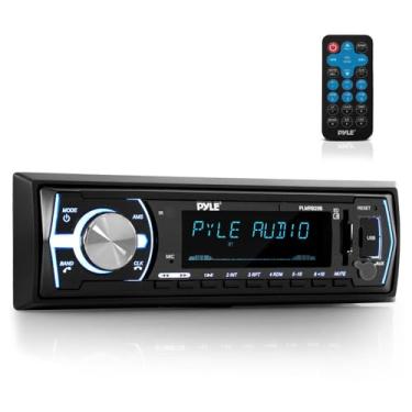 Imagem de BT In-Dash Stereo Radio Headunit Receiver, cordfree Music Streaming, Hands-Free Call Answering, MP3 Playback, USB/SD Card Readers, Aux (3.5mm) Input, Remote Control, Single DIN